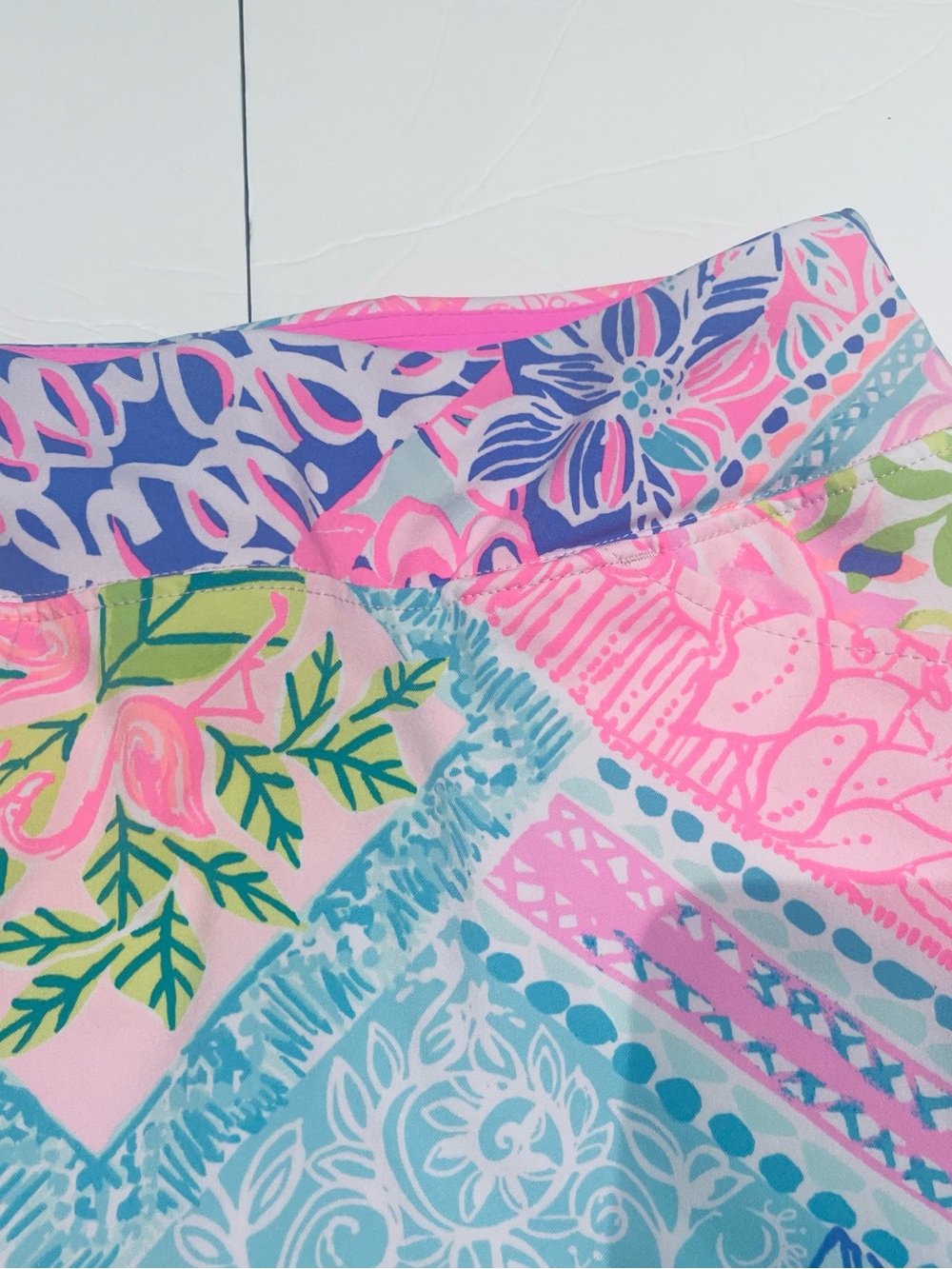 Lilly Pulitzer Luxletic Floral Mini Skirt Skort 2 - Picture 3 of 11